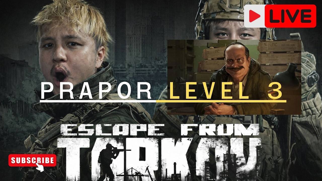 Questing time ถ้าไอ่ลุง Prapor ไม่ขึ้น Level 3 ไม่เลิกสตรีม  l  Escape from tarkov