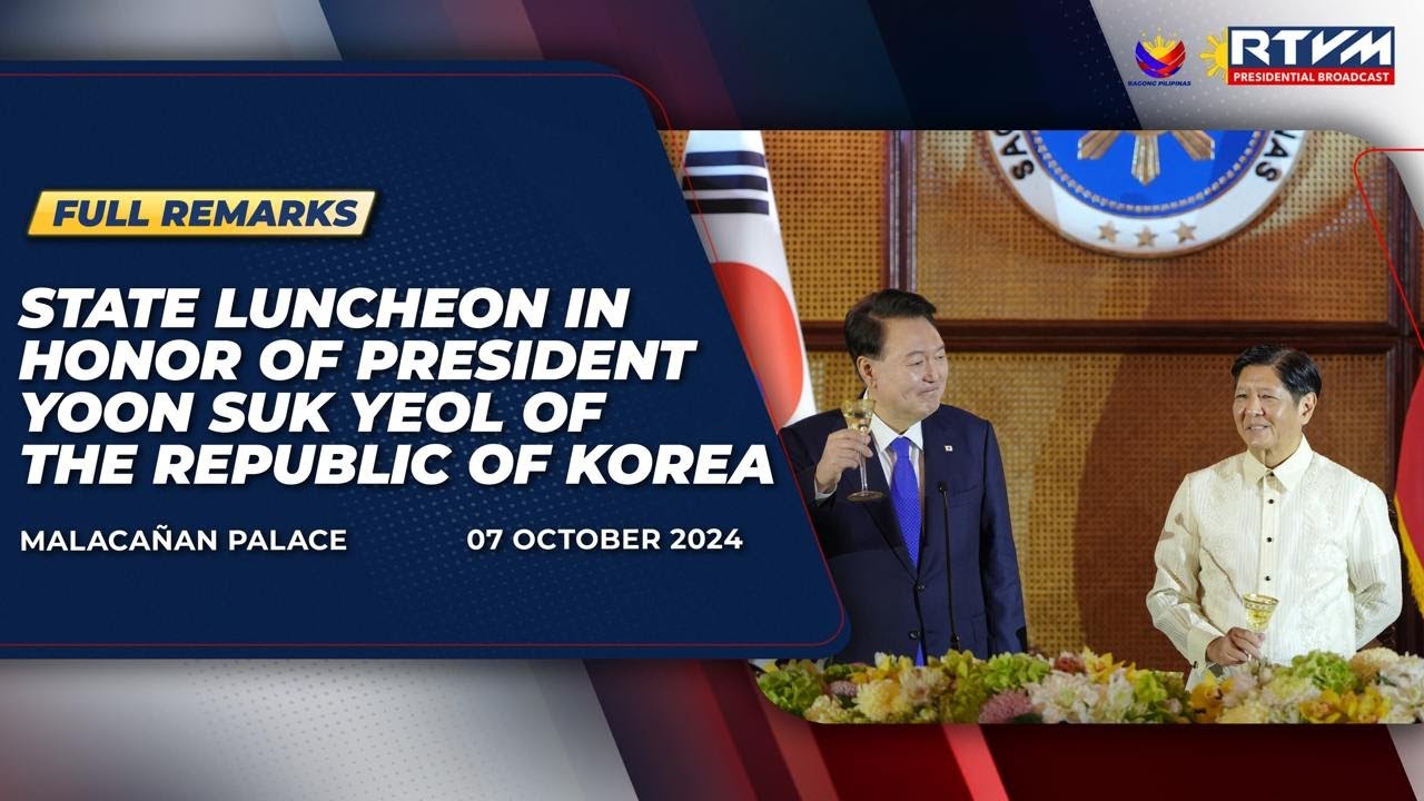 State Luncheon in honor of President Yoon Suk Yeol of the Republic of Korea (Speech) 10/07/2024