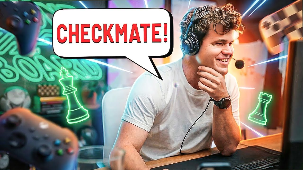 Магнус Карлсен ставит своему другу красивый мат!