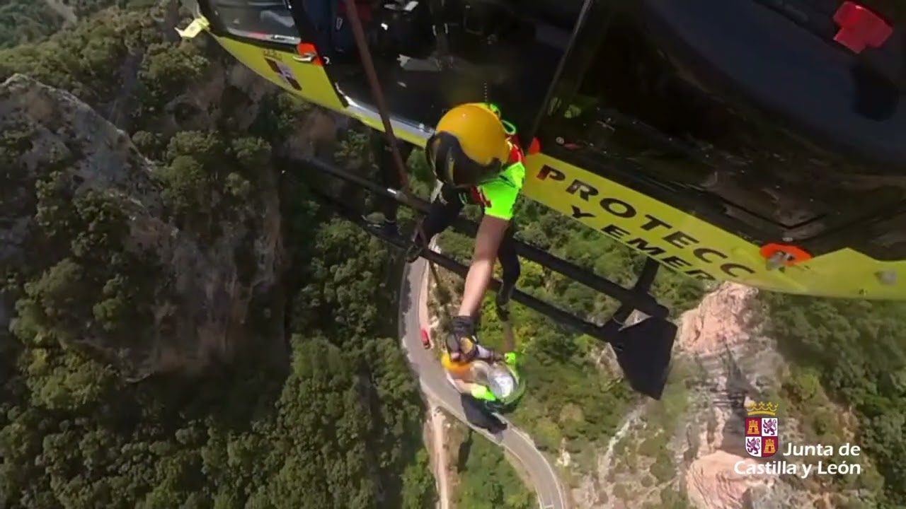 12.08.2025 Rescate de una escaladora en la vía ferrata de Tobera (Burgos)