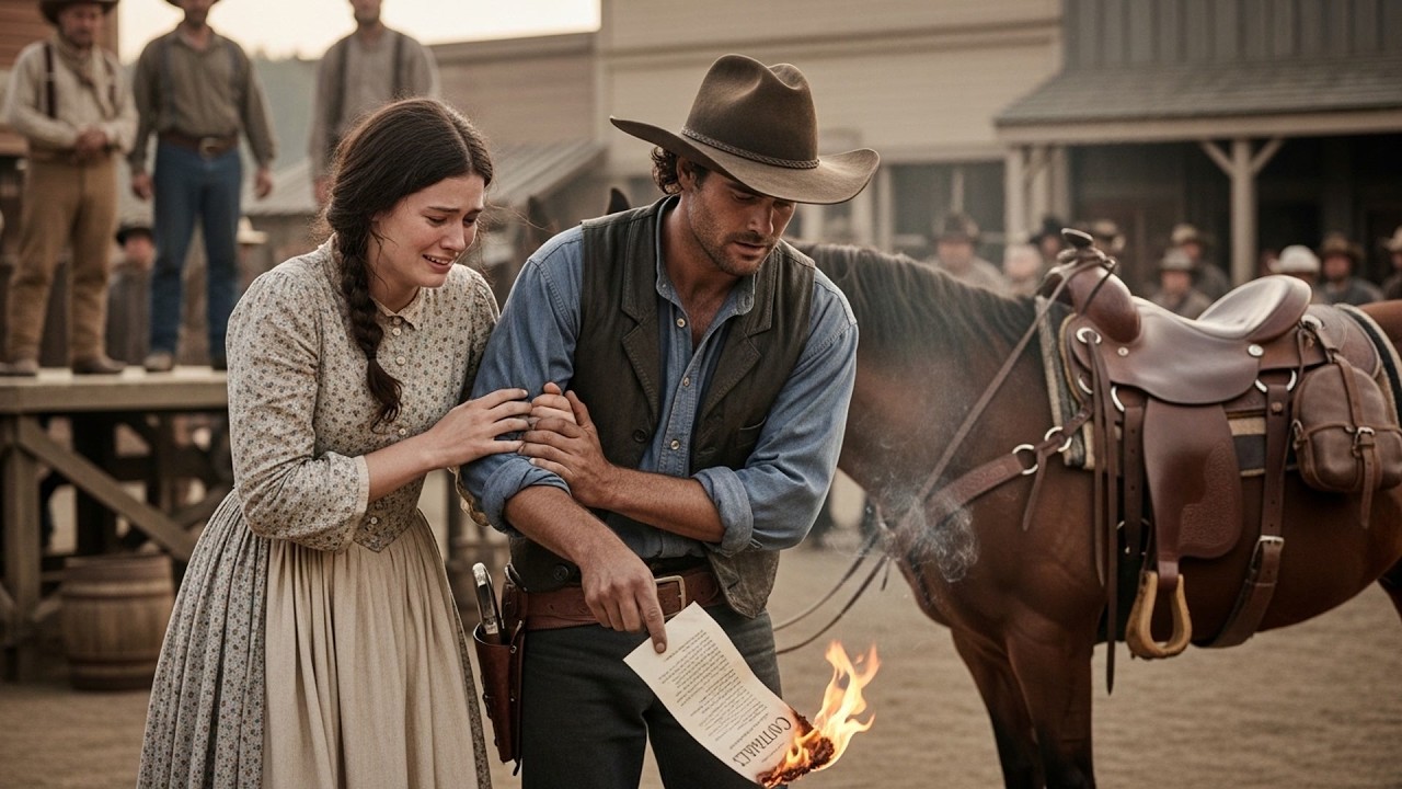 She Was Auctioned As A Cook For A Logging Camp, The Cowboy Bought Her Contract And Burned It Clean