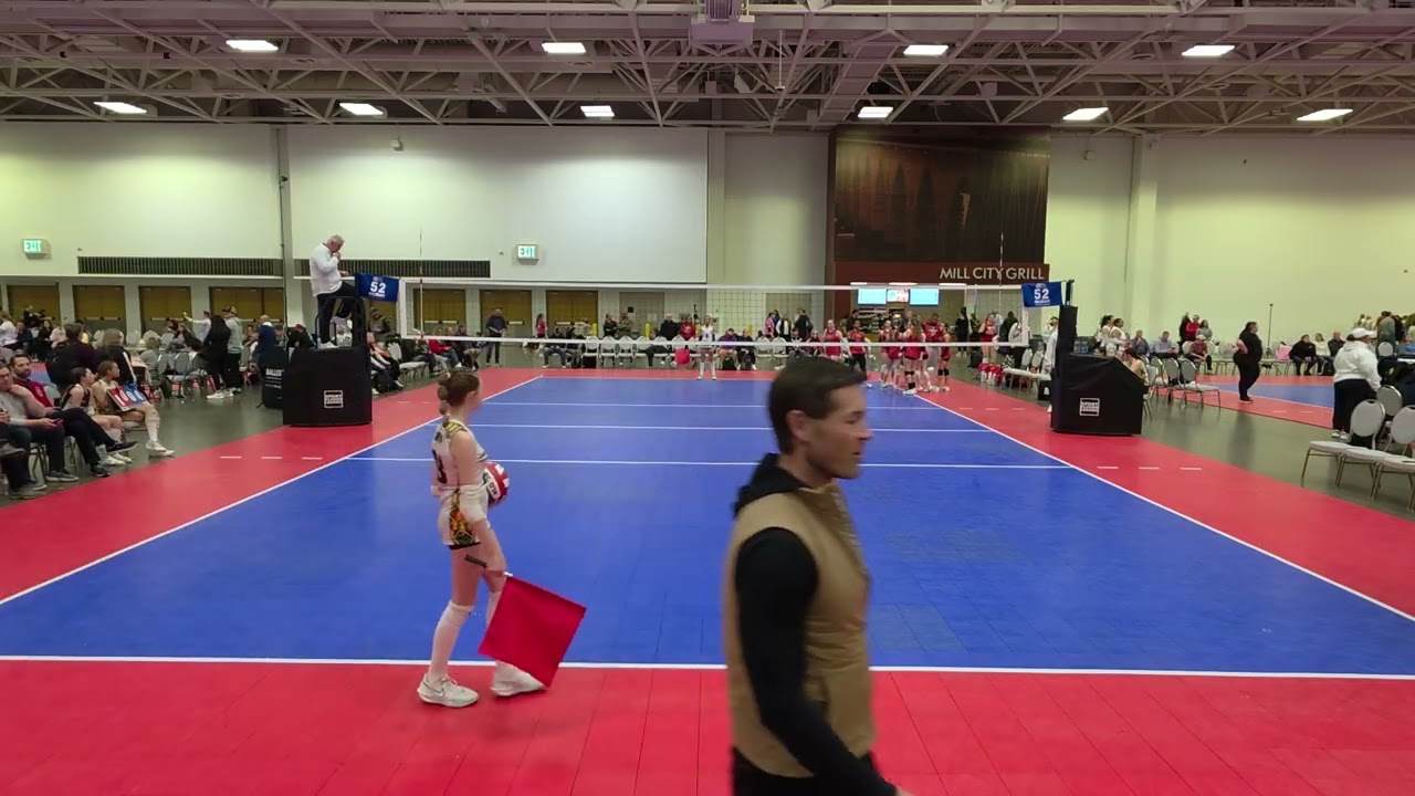 NLQ Northern Lights 14-Red VS FEVA David 2nd game, 1st set