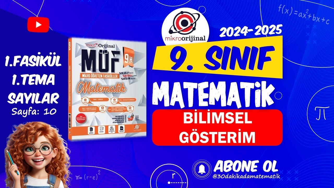 9. Sınıf Matematik  -BİLİMSEL GÖSTERİM /Orijinal Yayınları - MÖF (syf 10)