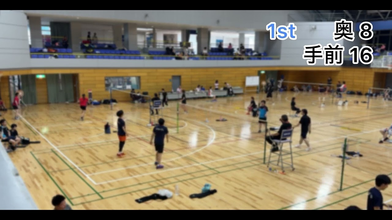 【バドミントン】chan & ssk ZSダブルス大会 予選第1試合1st②