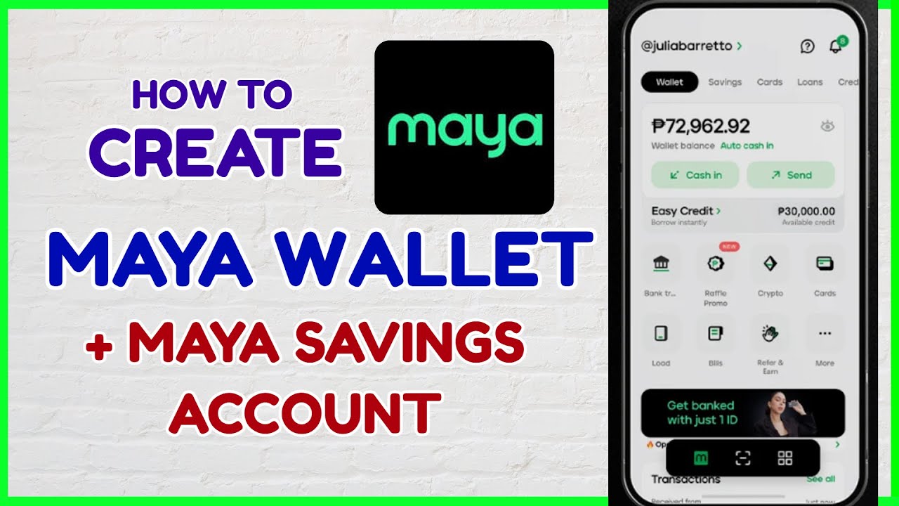 Maya Wallet How to Create Maya Wallet Maya Savings Bank Account