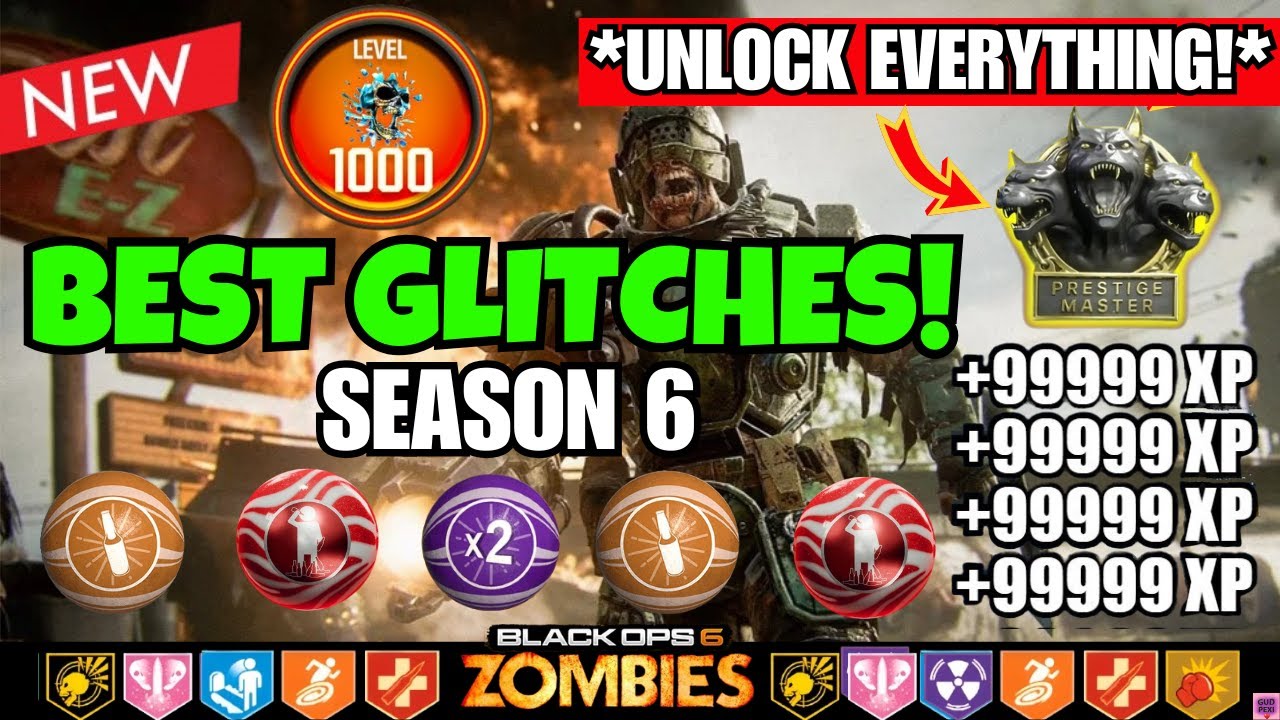 Best WORKING BO6 Zombies Glitches After Patch! SOLO Unlimited XP + Level 1000 Unlocks & Easy CAMOS!