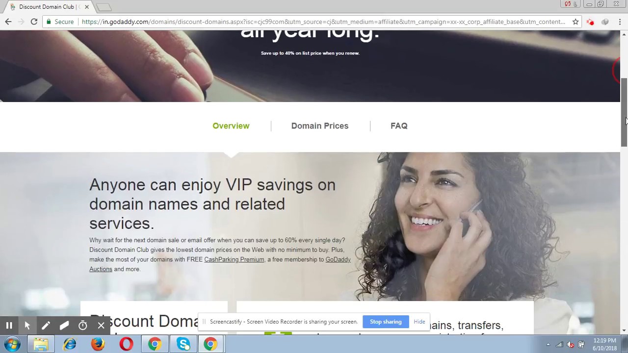 Godaddy Discount Domain Club Coupon 55% off. 1 Year for just $55!