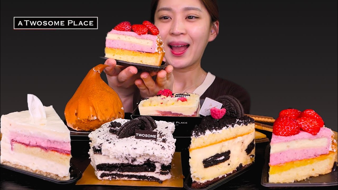 🍰Twosome cake😘돌아온 시내's pick 투썸 케이크 먹방😍 [Chocolate, Strawberry tart, Cheese mousse cake] Mukbang