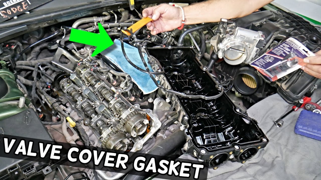 DODGE CHARGER VALVE COVER GASKET REPLACEMENT REMOVAL 3.6 V6
