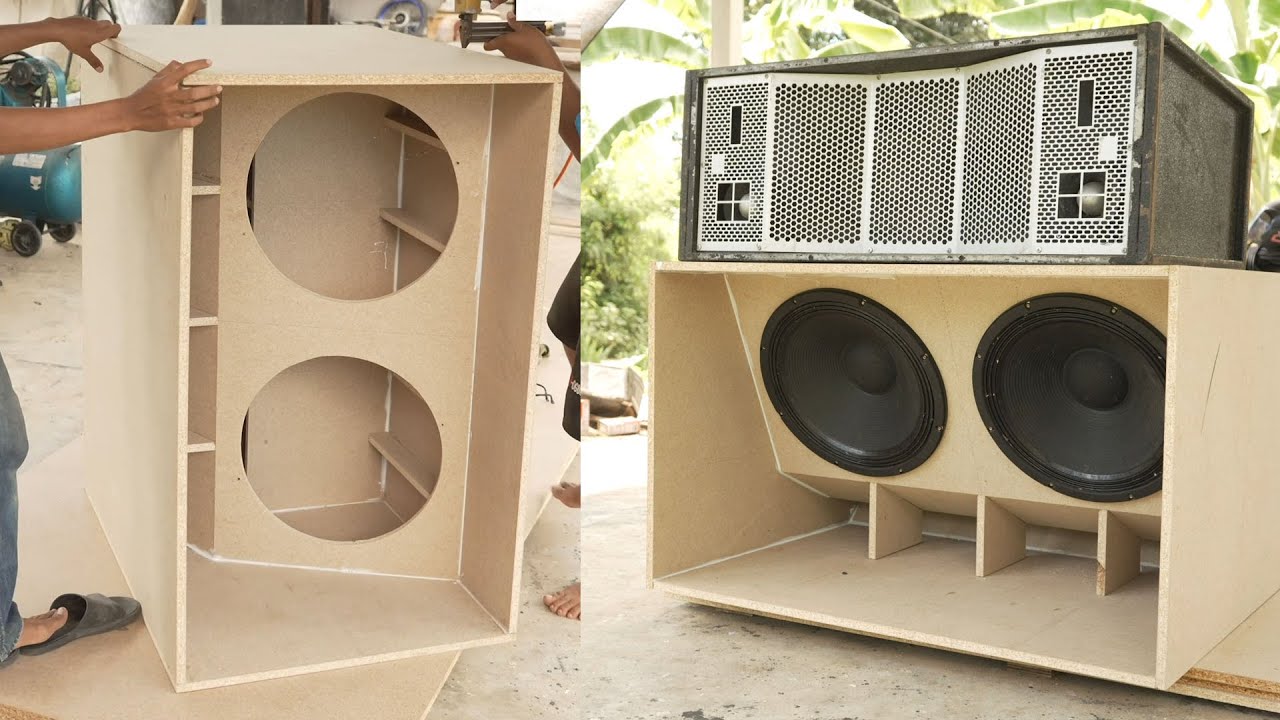 DIY handmade super subwoofer 18'' - Super nice speaker cabinet design