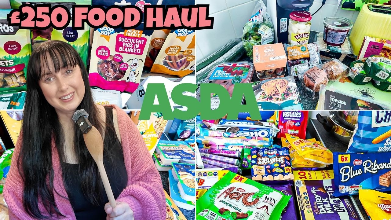 &pound;250 Asda Food Haul | UK FOOD #ukfood #asdagroceryhaul #ukvlogger