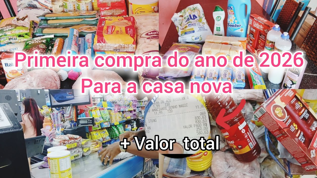 PRIMEIRA COMPRA DO ANO / + VALOR TOTAL 