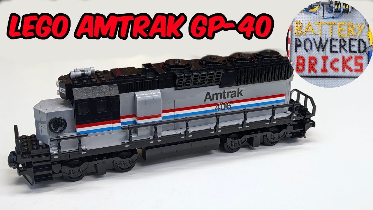 Расширяю свой поезд Lego Amtrak с помощью GP-40!