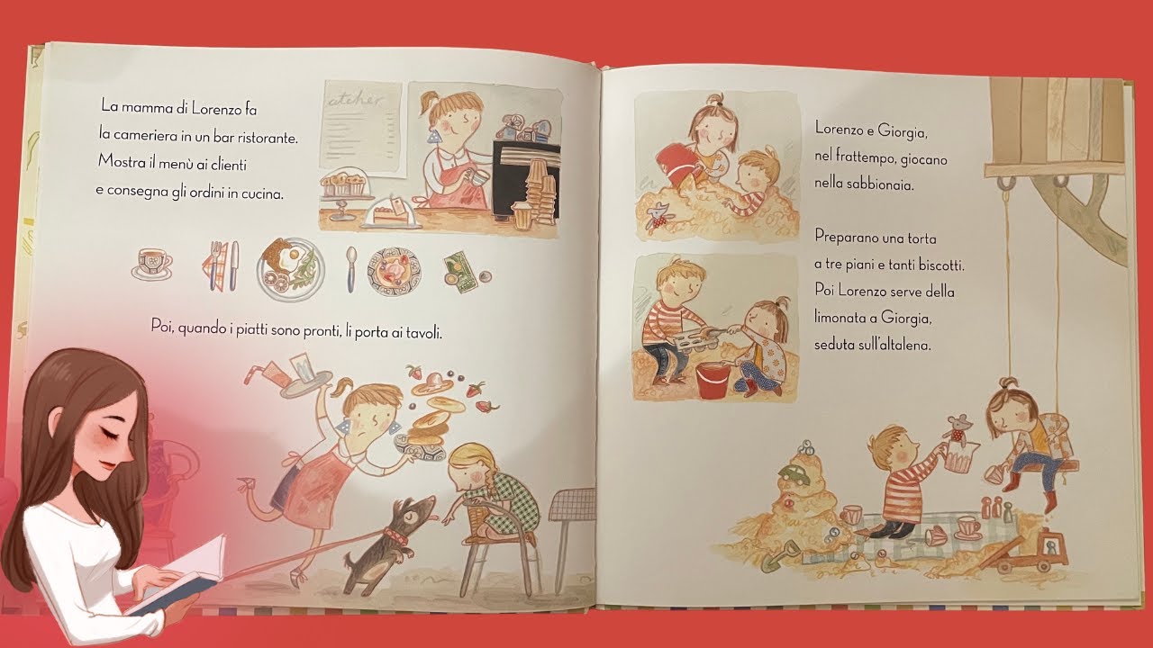 Lettura per bambini sulla scuola materna | che cosa fanno le mamme quando i bambini sono alla scuola
