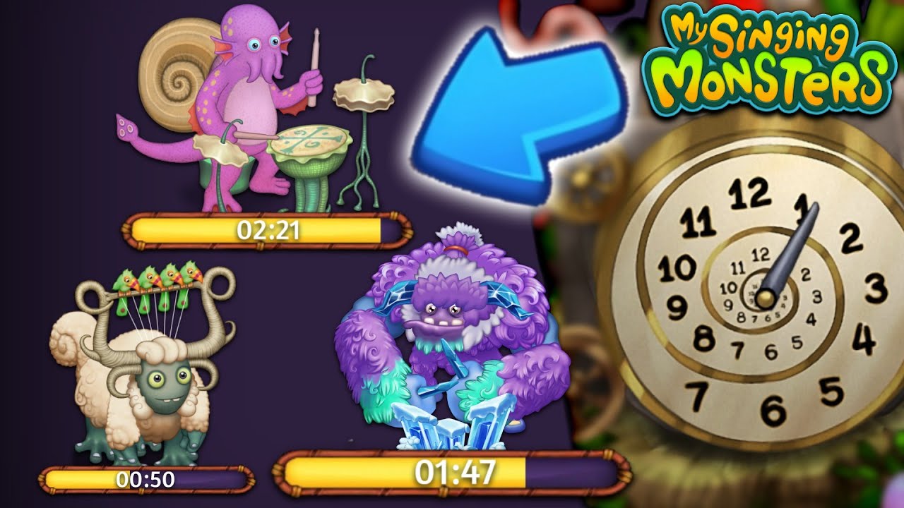 Монстры с самыми длинными звуками в моих песнях Singing Monsters