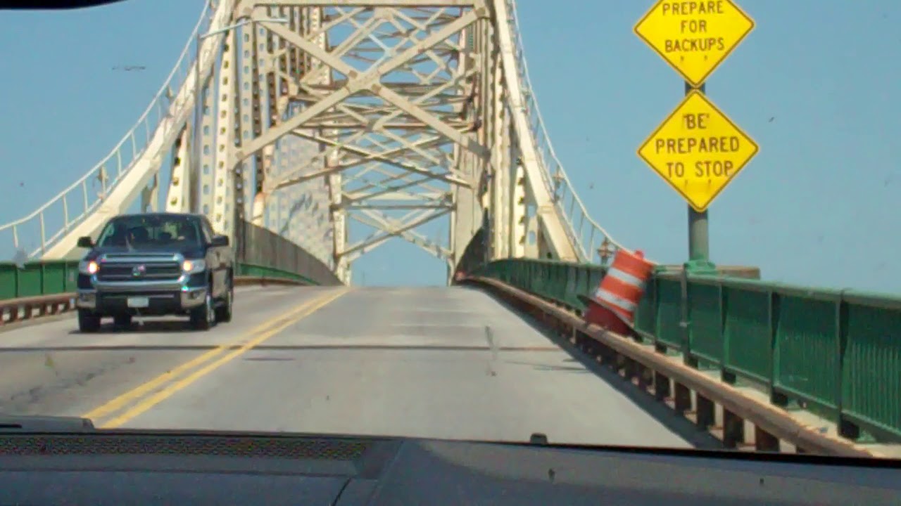 Driving Across the Sault Ste. Marie International Bridge Northbound
