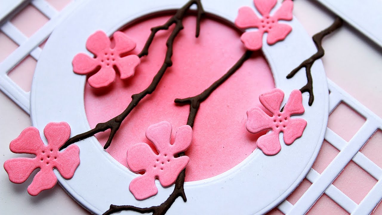Sakura Blossoms - die cut card tutorial