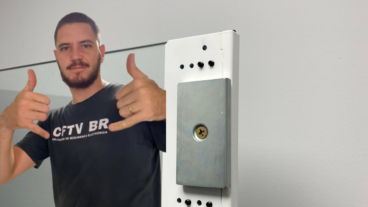 Como instalar suporte U na porta de Vidro | IPEC | Suporte U