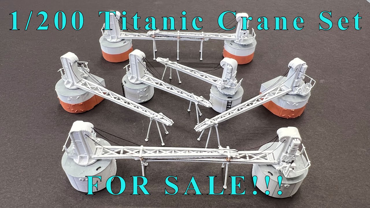 1/200 RMS Titanic Build Video 49 Crane Set