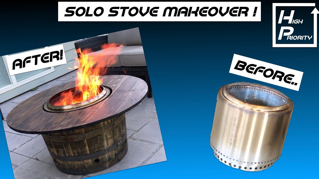 Solo Stove Bonfire makeover with a Whiskey Barrel!!