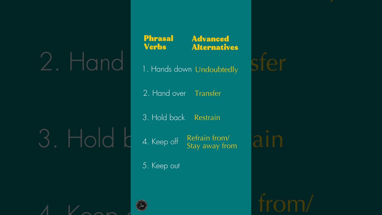 Phrasal Verbs to Power Verbs &ndash; Transform Your English Instantly!