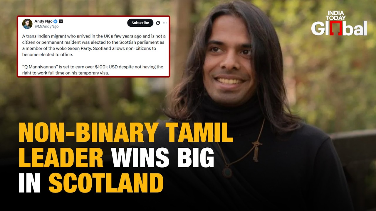 India-Born Non-Binary Tamil Immigrant Q Manivannan Wins Historic Scottish Parliament Election