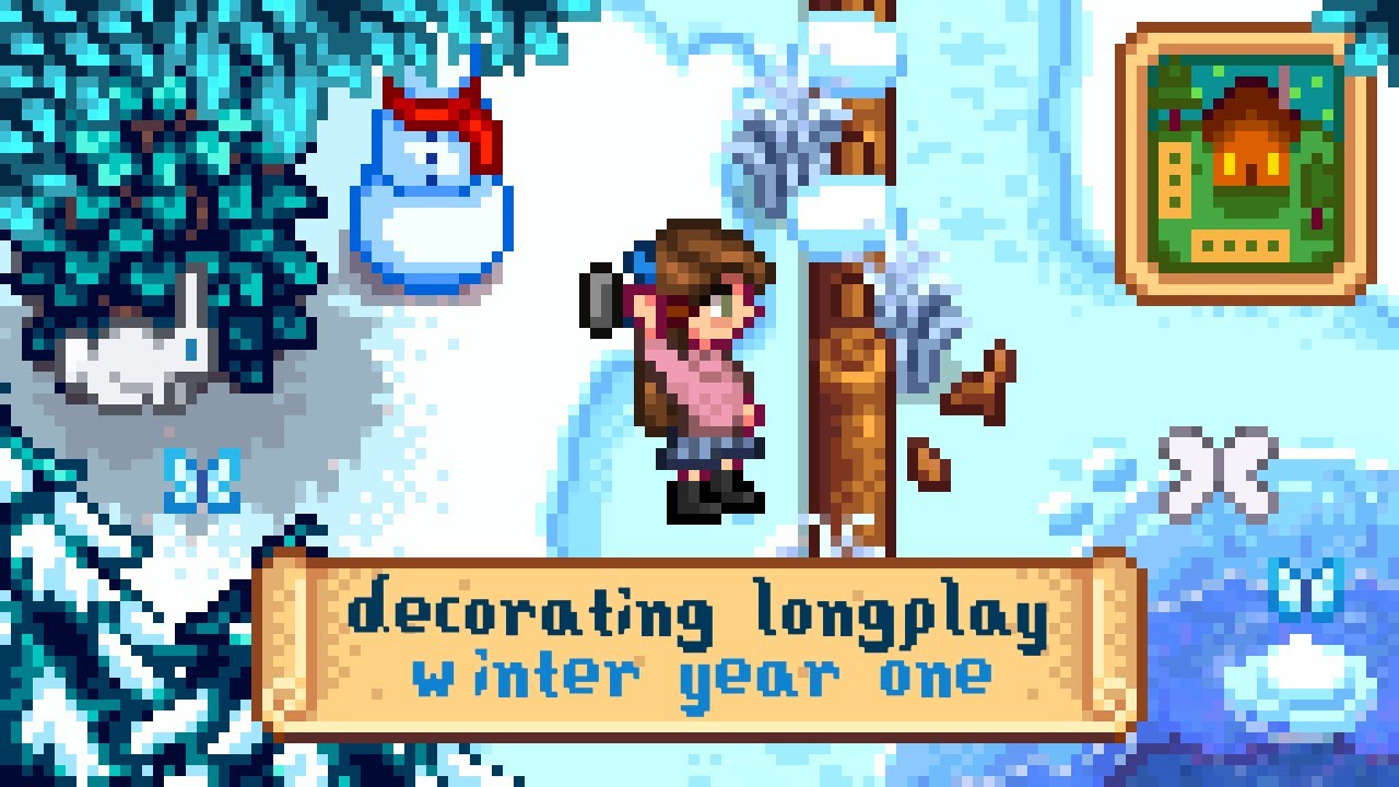 A New Farm Layout ☃️❄️🌨️ // Stardew Valley Longplay Winter Y1 (No Commentary)