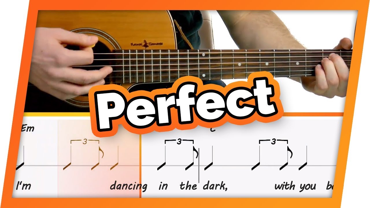Perfect - Ed Sheeran - Play Along / Guitar Karaoke (Easy Chords)