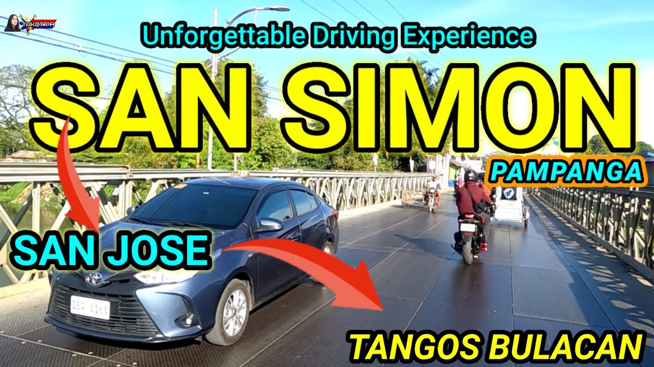 SAN SIMON PAMPANGA to  TANGUS BALIUAG BULACAN via San Simon road