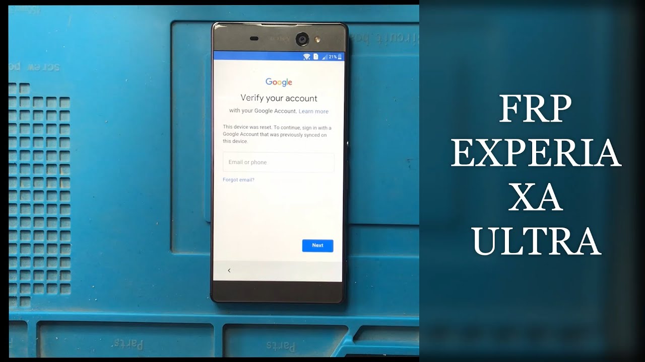 Remove Google Account Experia XA Ultra ✅