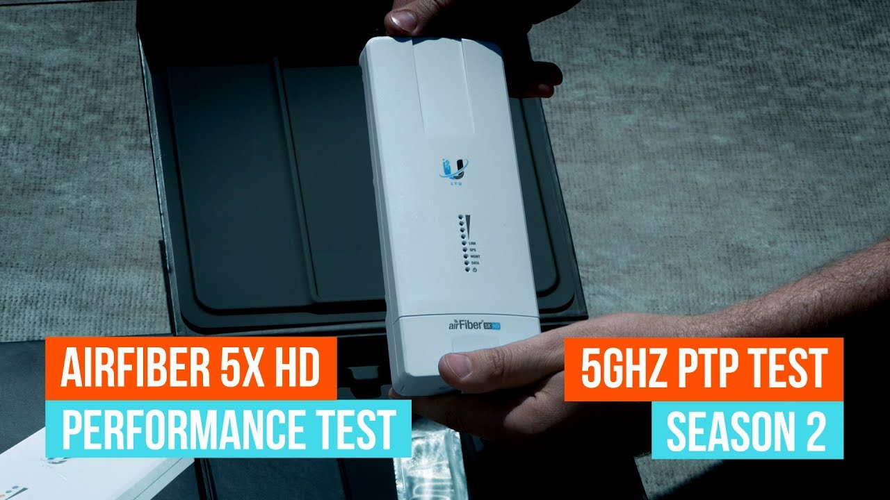 Ubiquiti AirFiber 5xHD Performance Test - ENGLISH SUBTITLES