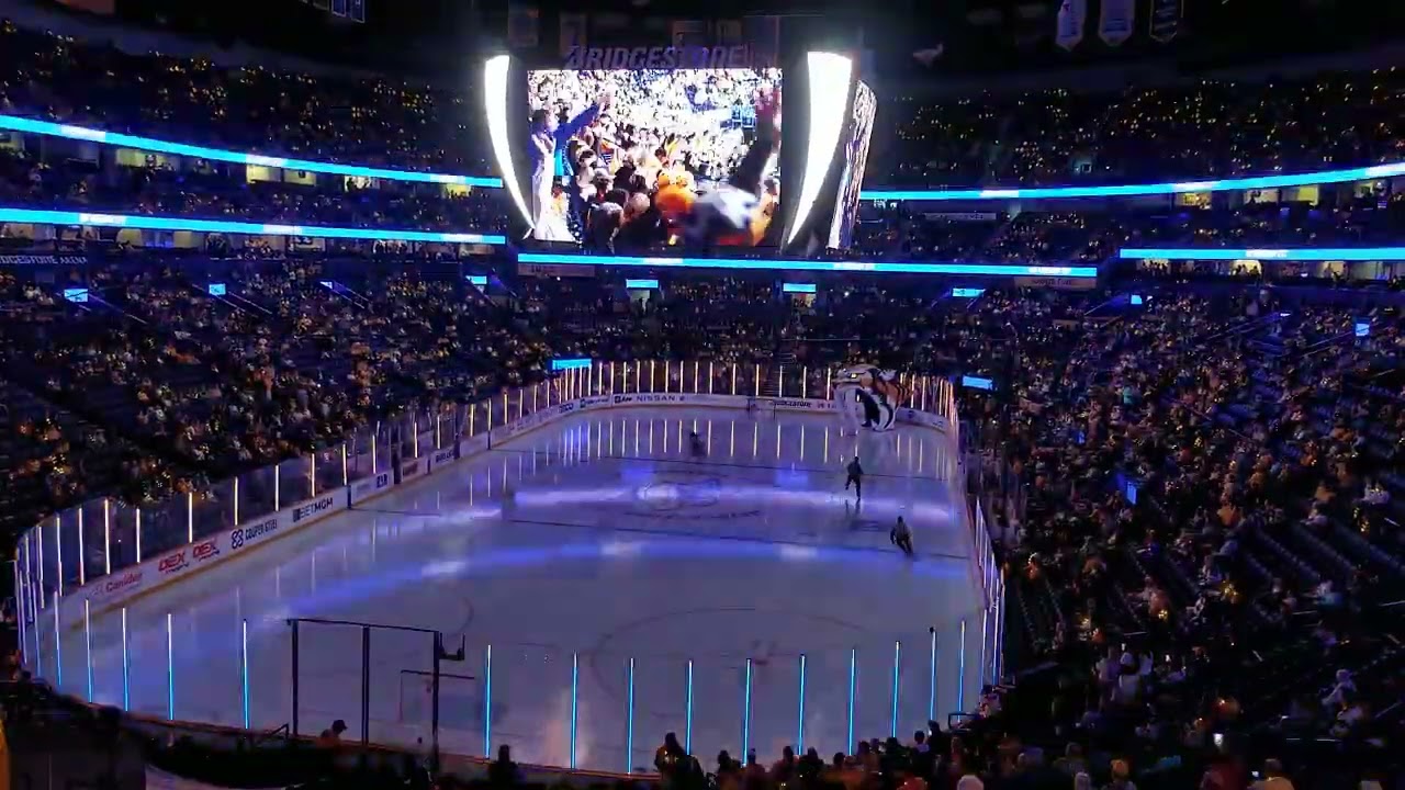 Nashville Predators introductions and national anthem