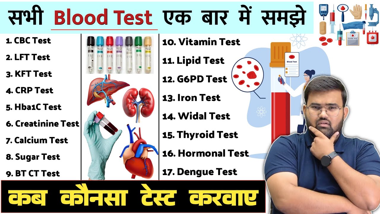 All Blood Test | रक्त परीक्षण | Blood Test | Test report | Hospital | Doctor | Nursing | Pharmacy