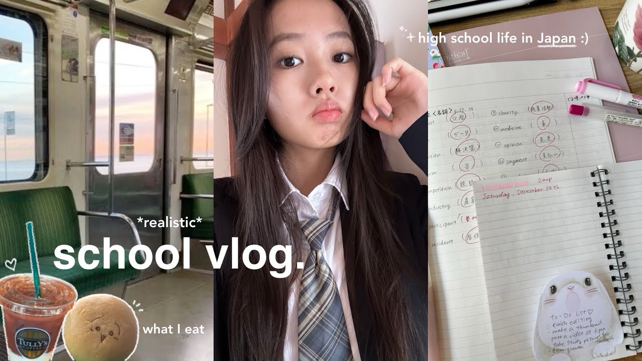 DAYS IN MY LIFE of A Japanese high school student🏫: realistic days, studying, stationery haul