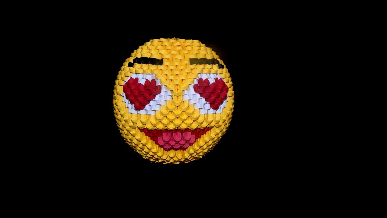 3D origami Smiley face 2 tutorial || DIY paper Smiley face 2