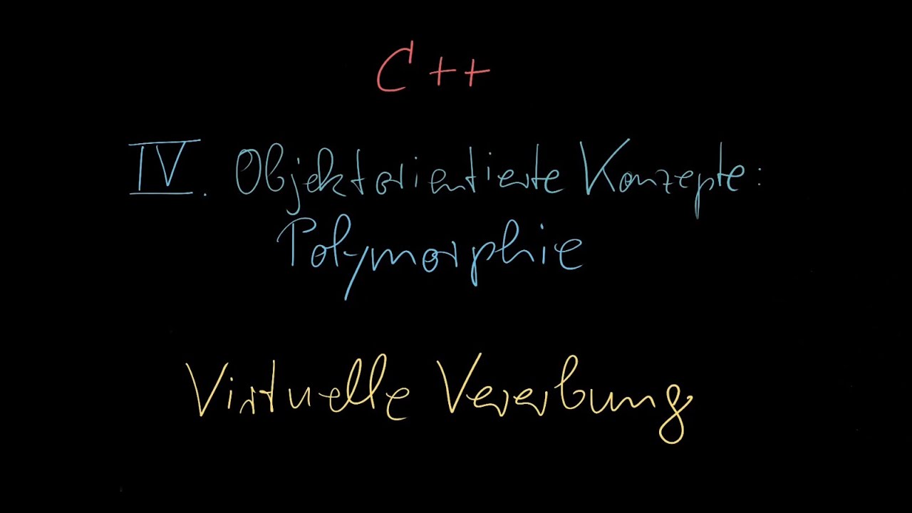 064 - Virtuelle Vererbung - C++ Tutorial Deutsch