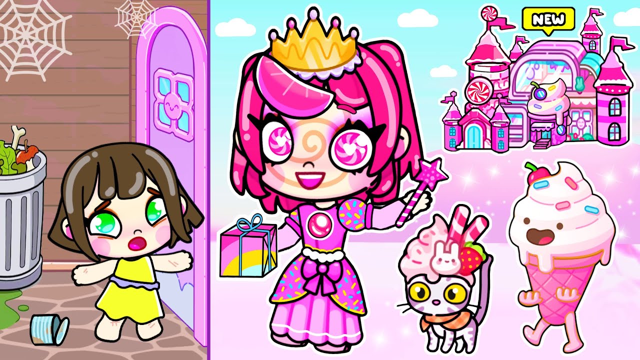 I FELL INTO A CANDY WORLD | I Was Adopted By a CANDY PRINCESS | Avatar World