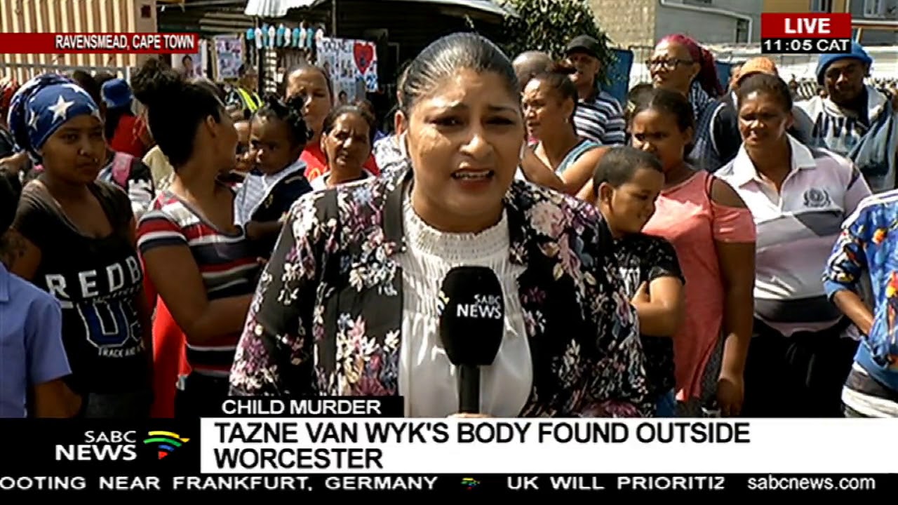 Child murder | Tazne van Wyk's body found outside Worcester
