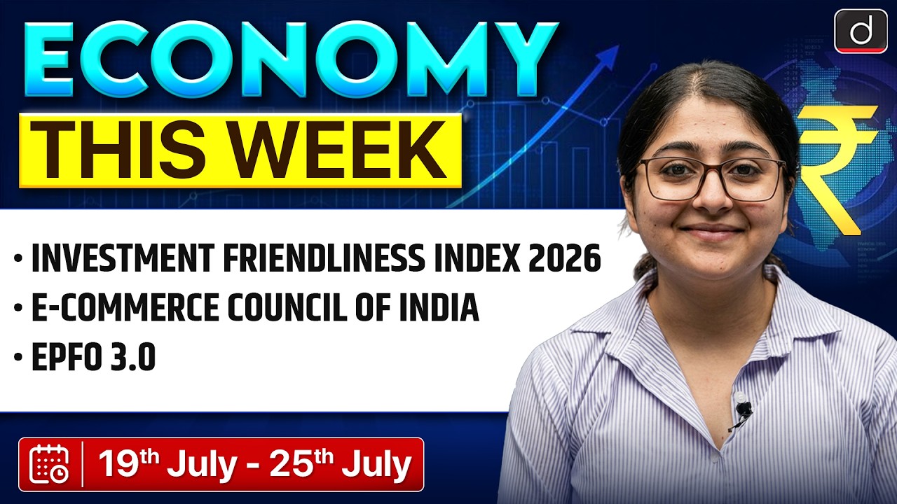 Economy Current Affairs | Investment Friendliness Index | ECONOMY THIS WEEK | Drishti IAS English