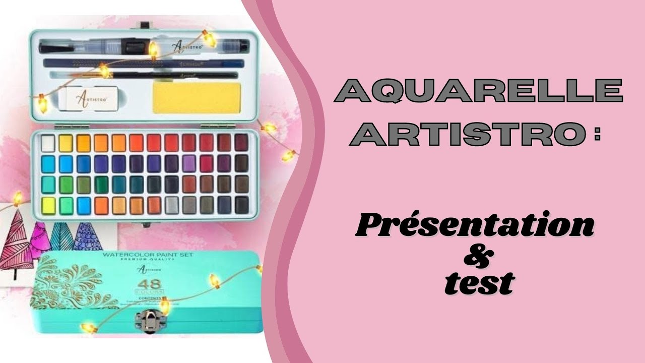 Présentation Aquarelle Artistro + Speed coloring