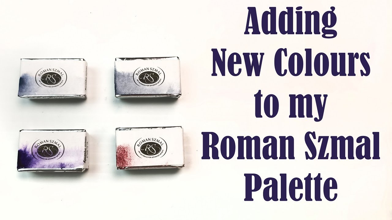 Filling My Roman Szmal Watercolour Paint Palette! I Chose Four New Colours + Swatching & Painting