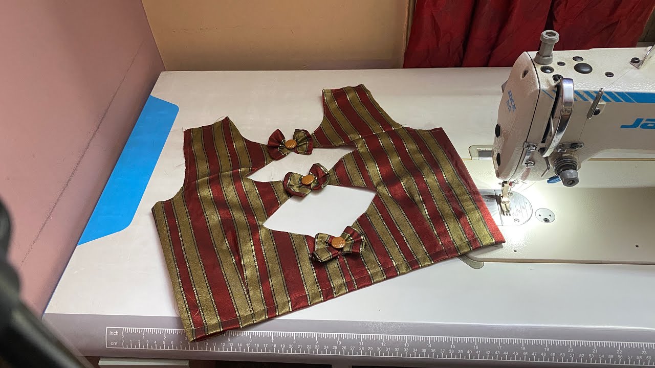 Blouse back design tutorial ✨