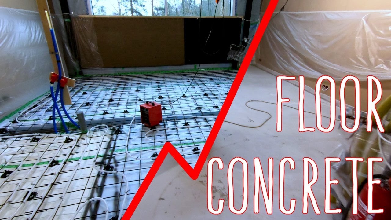 Rebar, Concrete and Underfloor Heating for Small Home