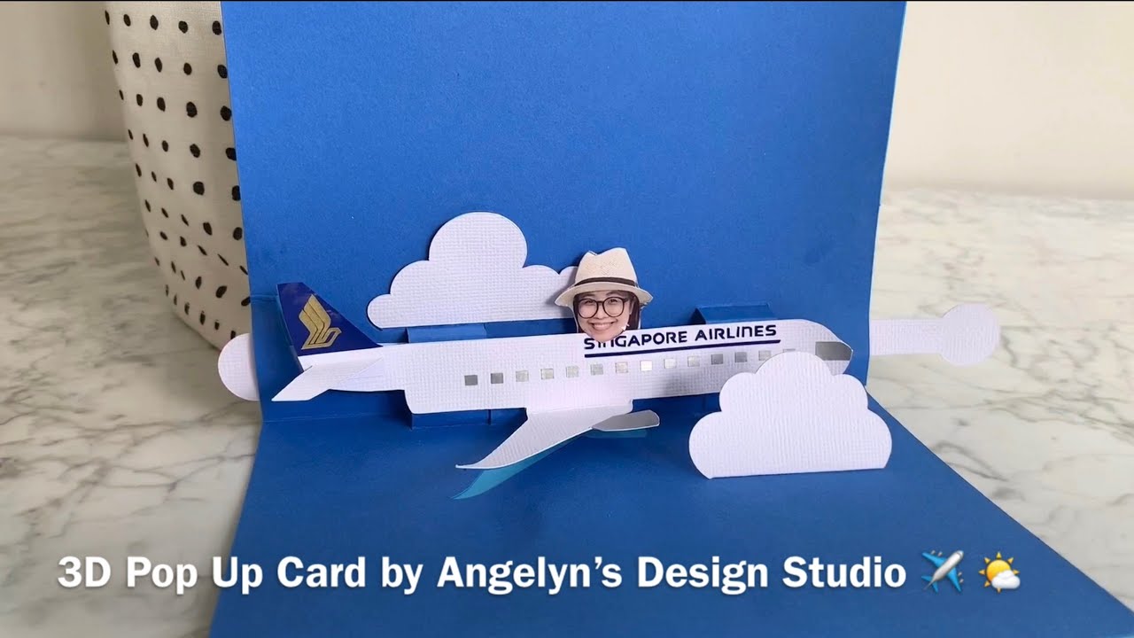 Airplane Pop Up Card | Paper Crafting With Cricut