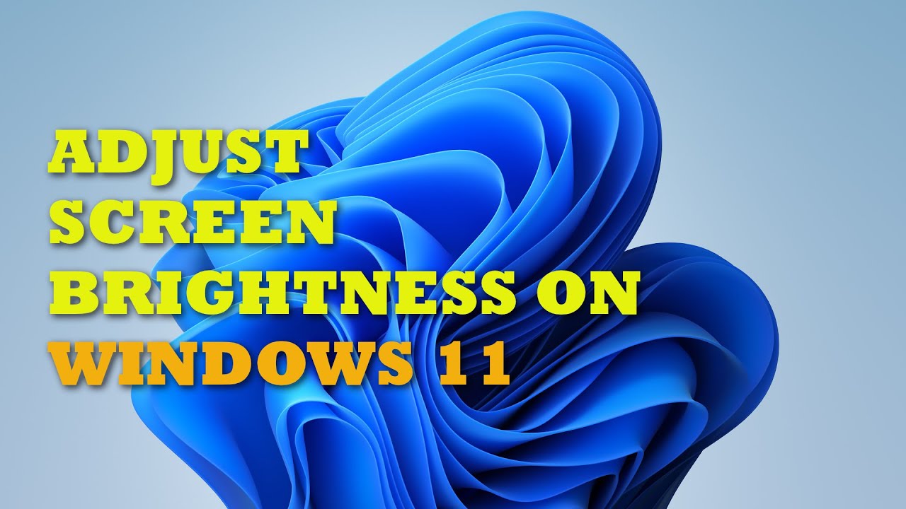 Как настроить яркость экрана в Windows 11