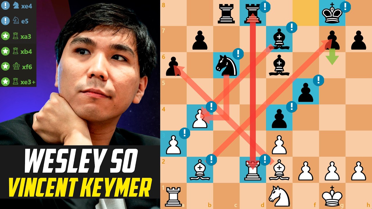 ♟️Wesley So CRUSHES Vincent Keymer!                                                 [Stockfish 17]