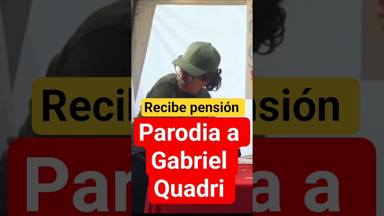 Parodia a Gabriel Quadri "recibe pensión del bienestar" operación mamut 