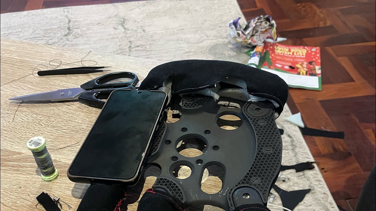 Custom F1 Sim Racing Wheel | Final Grip Padding Upgrade