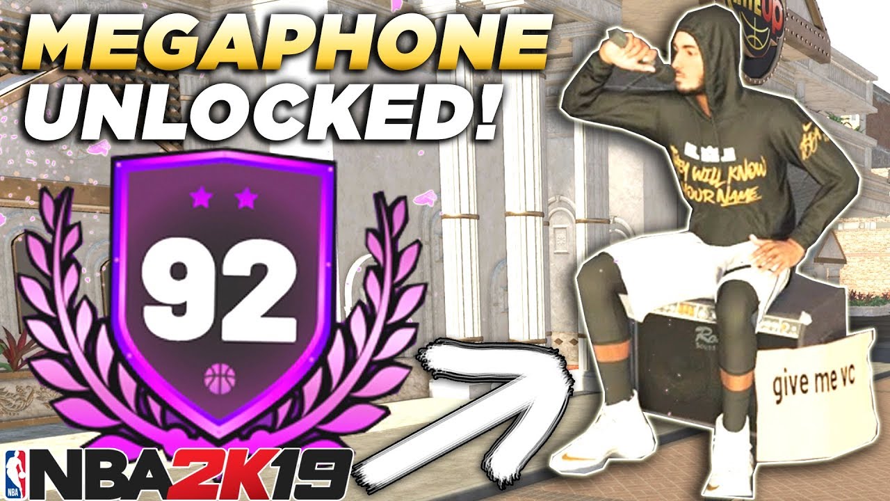 I GOT 92 OVERALL WITH A PURE SHOT CREATOR! MEGAPHONE REWARD REACTION in NBA2K19!