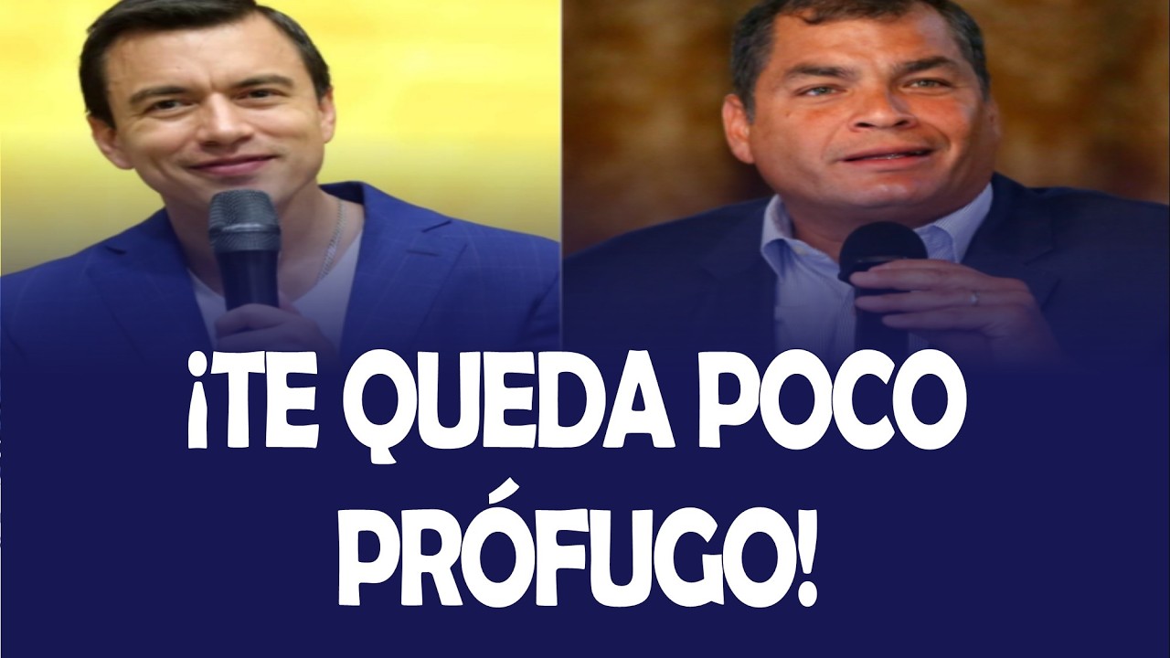 ¡TE QUEDA POCO PRÓFUGO! DANIEL NOBOA SENTENCIA A RAFAEL CORREA